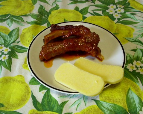 Custgnola con polenta