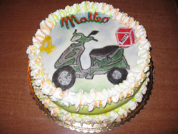 Torta scooter della pizza