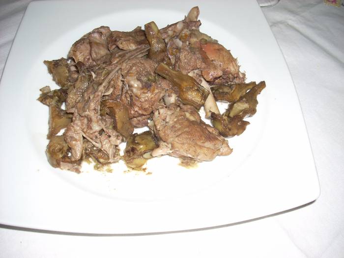 Agnello con i carciofi