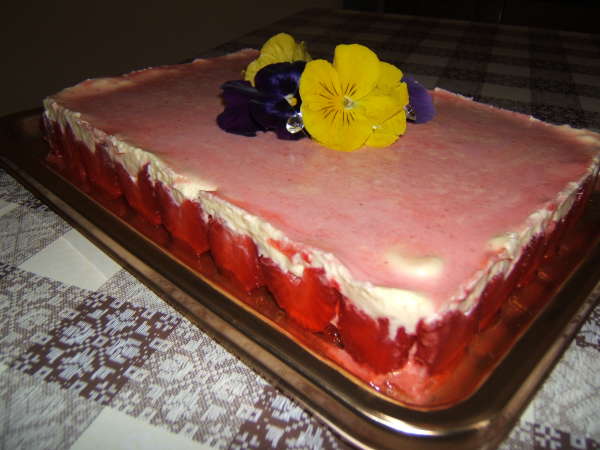 semifreddo al mascarpone e fragole