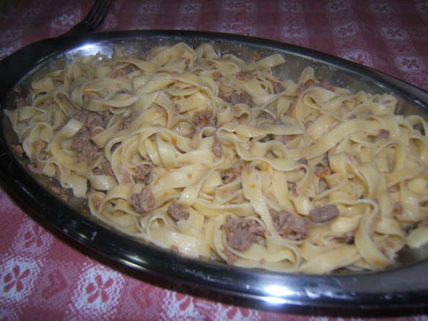 tagliatelle al ragu bianco