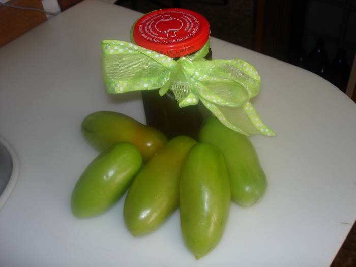 Marmellata di pomodori verdi